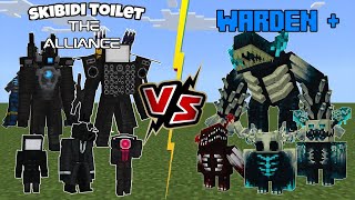 Skibidi Toilet The Alliance VS Wardens Plus + [Minecraft PE]