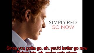 Simply Red - Go Now subtitulos español