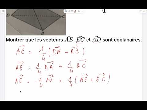Terminale – Géométrie dans l’espace #1 : Trois vecteurs coplanaires