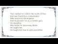 Brian Eno - Backwater Lyrics