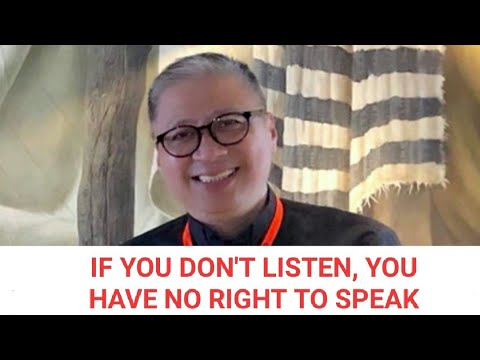 03-08-2020 | IF YOU DON'T LISTEN, YOU HAVE NO RIGHT TO SPEAK - Fr. Dave Concepcion
