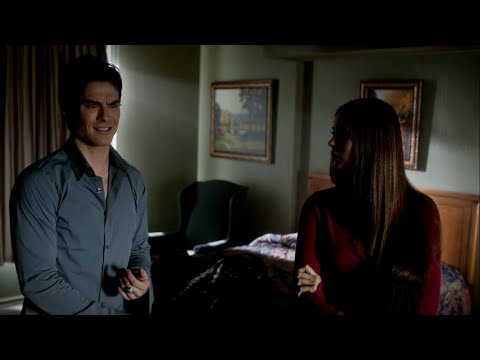 TVD 3x19 - Damon, Elena and Jeremy arrive at a motel room, Jeremy contacts Rose | Delena Scenes HD