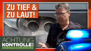 Auspuff laut, Fahrwerk schleift: Knallharte Tuning-Kontrollen! | Achtu