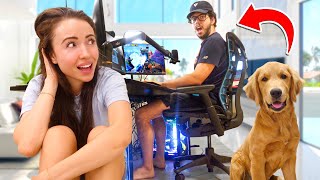 Day in the life with puppy + streamer boyfriend!