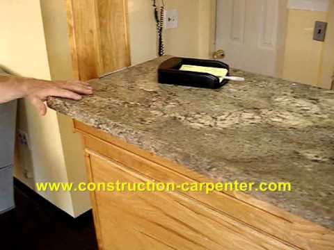 Granite Counter Top with Construction Carpenter (North Shore of MA)