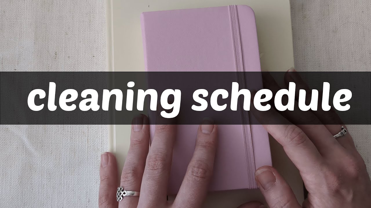 how I track my cleaning schedule in my bullet journal