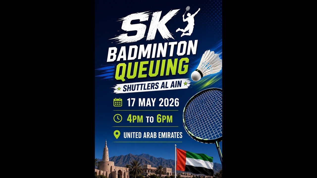 Badminton Live Practice | Al Ain UAE 🇦🇪 | SK Badminton Live