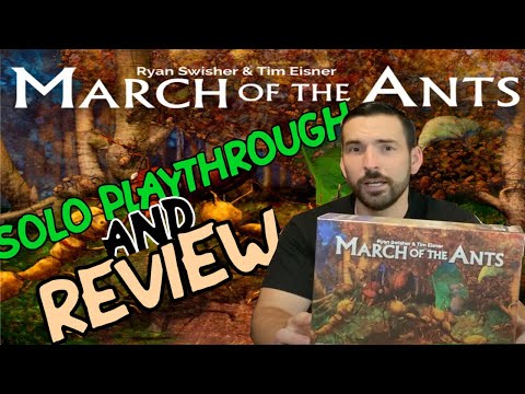 Talking Cardboard Solo Playthrough and Review of March of the Ants!