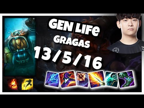 Gragas vs Pantheon GEN Life SUPPORT (13/5/16) - v11.1