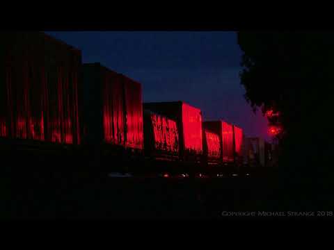 Pacific National PM6 Container Train At Night (21/11/2016) - PoathTV Australian Railways