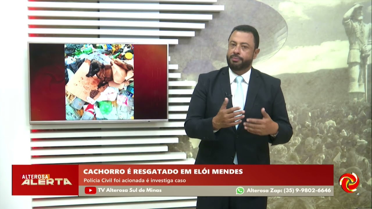 Cachorro é resgatado em lixão de Elói Mendes