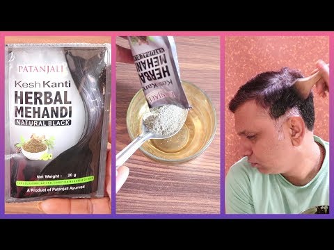Patanjali Herbal Mehandi Natural Black Review White Hair to Black Naturally