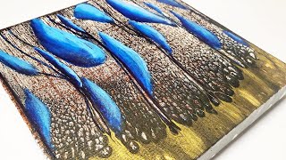 Acrylic Pouring With Foils? Amazing New Backgrounds For Your Art.