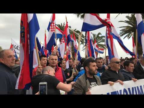 Protest against the Istanbul Convention in Split.