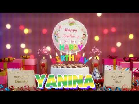 YANINA Happy Birthday Song with Names 🌟 Happy Birthday to You