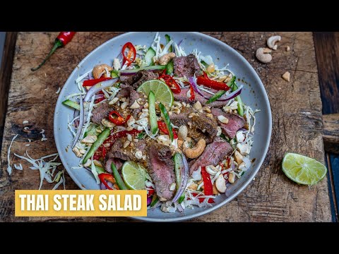 How To Make The Best Thai Steak Salad - Easy Thai Beef Salad Recipe - Blondelish