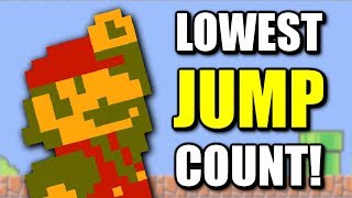What is the Minimum Amount of Jumps Needed to Beat Super Mario Bros?