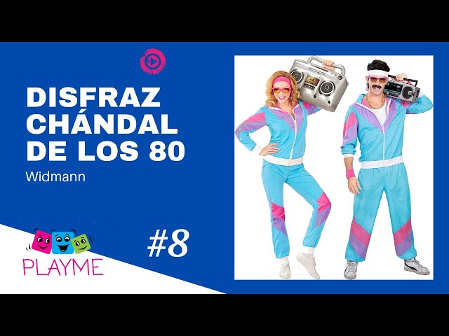 Vídeo relacionado con W WIDMANN MILANO Party Fashion - Disfraz infantil chándal, chaqueta y pantalón, atuendo de los años 80, chándal para carnaval y fiestas
