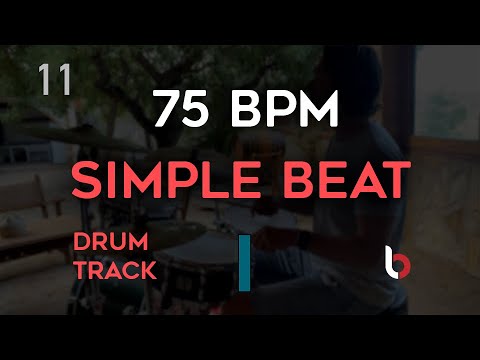 75 BPM Drum Beat - Simple Straight