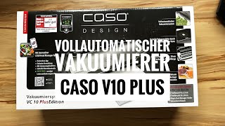 Caso V10 Plus Edition Vollautomatisches Vakuumiersystem Valuumierer Vorstellung