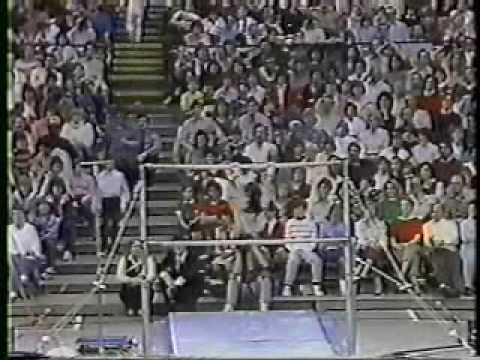 Huang Qun - 1985 International Mixed Pairs - Uneven Bars