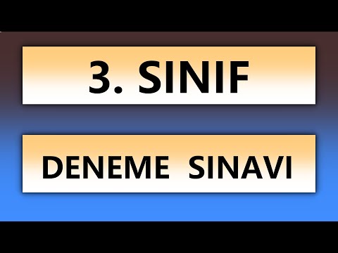 3. Sınıf - Deneme Sınavı