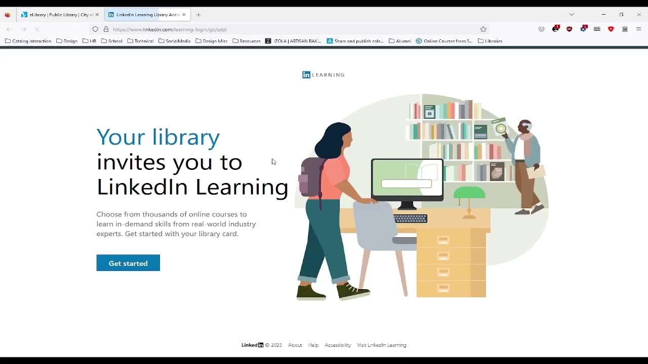 Accessing LinkedIn Learning through SDPL