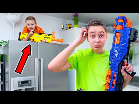 Hiding in Sneaky Places in Extreme NERF Hide and Seek