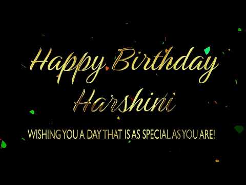 Happy Birthday Harshini