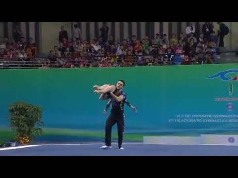 Acrobatic Worlds, Putian City CHN 2016 –  Mixed Pairs - Beliakou, Melnik - Belarus