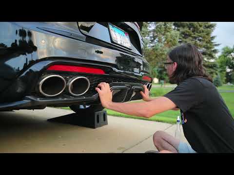Kia Stinger ADRO rear diffuser V2 and V3 install
