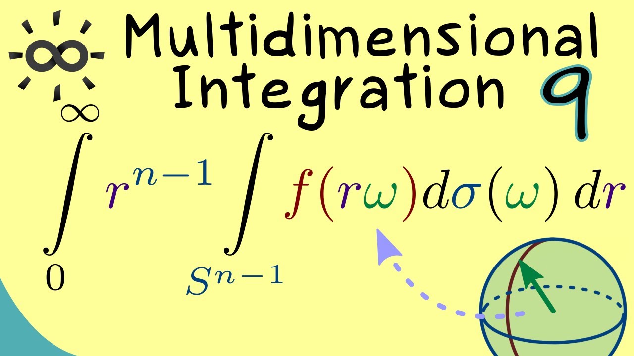 Multidimensional Integration 9 | Integration with Polar Coordinates
