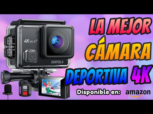 Vídeo relacionado con Surfola Cámara Deportiva 4K 30FPS, 20MP Videocámara de Casco WiFi con EIS Antivibración, Subacuática Buceo 40M con Micrófono Dual, Control Remoto, 2 Baterías, Varios Accesorios