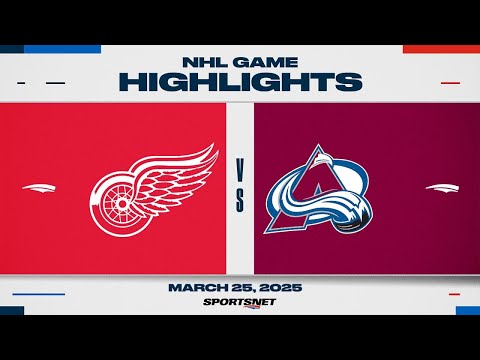 NHL Highlights | Red Wings vs. Avalanche - March 26, 2025