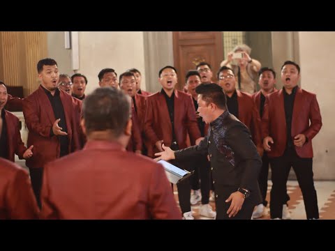 How Great Thou Art (Dan Forest) by North Sulawesi GMIM Male Choir (NSGMC) - Florence, Italy, 2023