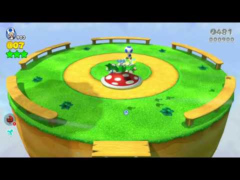 Super Mario 3D World (Switch) 1-3 Itemless Speedrun - Time: 24 (Former WR)