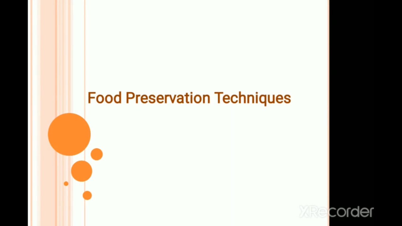 Food Preservation Techniques