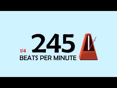 245 BPM 1/4 Metronome