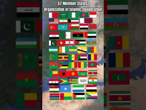 57 Islamic Cooperation Member Countries #Flags #IslamicFlags #islam #countryflags #countryfacts