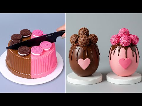PINK and BROWN Cake Decorating Recipes | How To Make Beautiful Cake Decorating Ideas