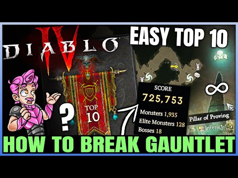 Diablo 4 - This Trick BREAKS Gauntlet - Easy Top 100 Leaderboard Guide & INFINITE Score Secrets!