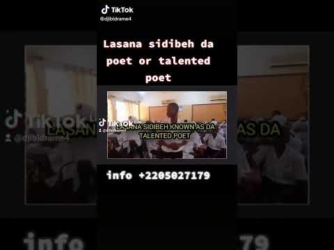 Gambia... Lasana sidibeh Known as da talented poet