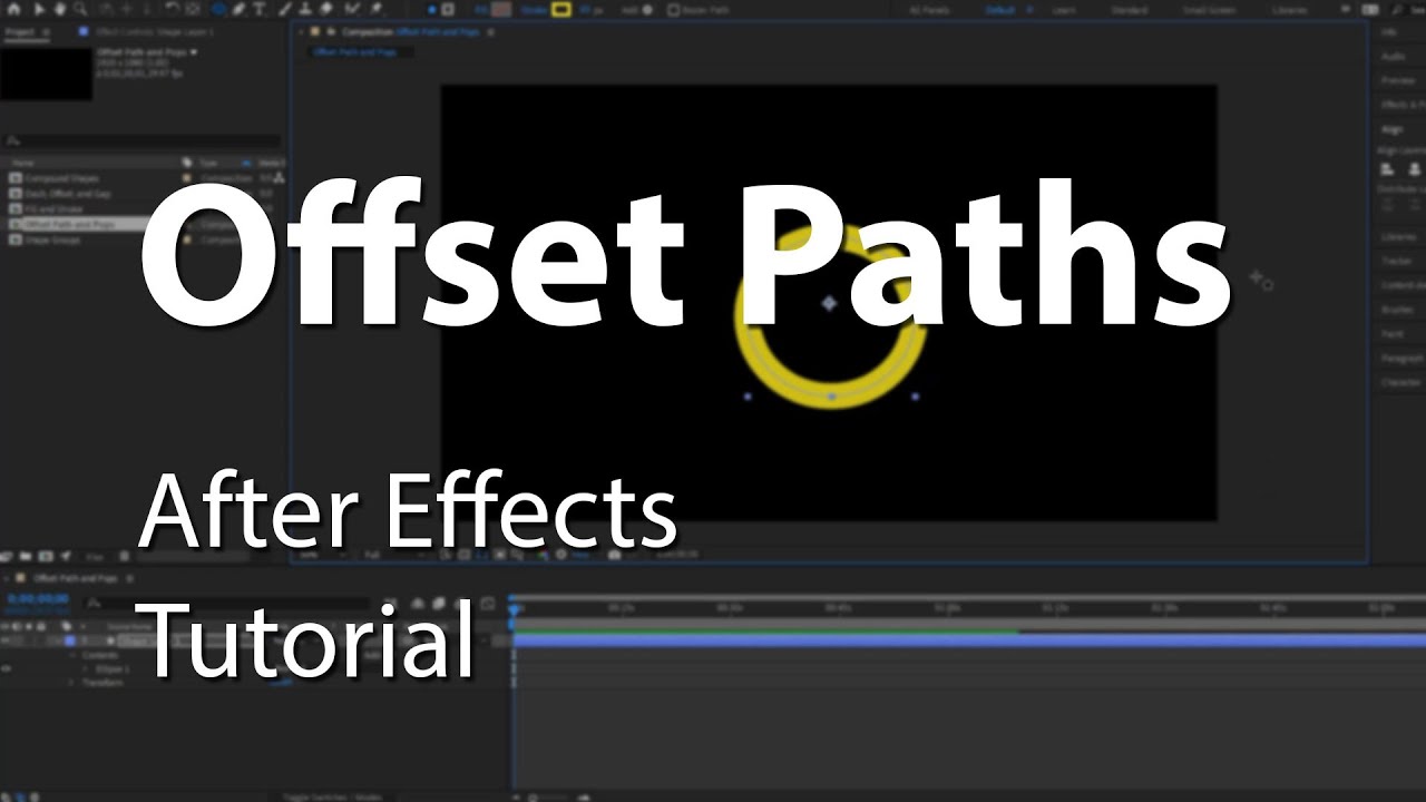 Offset Paths and Bursts in After Effects - Tutorial