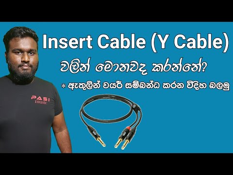 Explain About Insert Cable - Sinhala