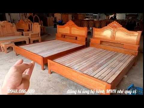 Quá Hot - giường gỗ căm xe Giá Rẻ có sẵn tại xưởng Mộc Nam Huy