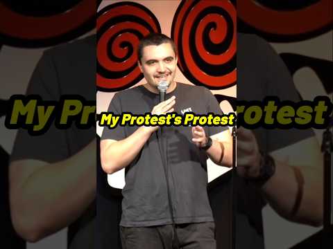 We all have our cause. #standupcomedy #comedy #funny #protest #immigration #wife