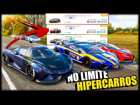 CORRIDA NO LIMITE com HIPERCARROS de LEILÃO - Forza Horizon 4 Online