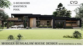 Download lagu Project #35: 5-BEDROOM | MODERN HOUSE DESIGN with ROOFDECK & POOL |  800 SQM LOT | Design Concept | mp3