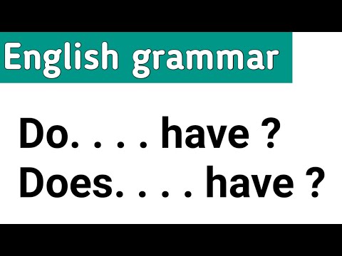Do and does English grammar | Do and does have | Esl class | Learn English | Sunshine English
