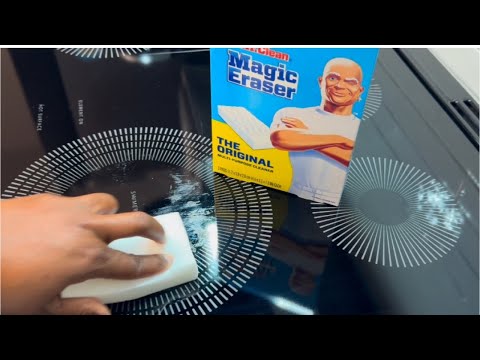 Glass Stovetop Cleaning Hack |Magic Eraser |Mr. Clean